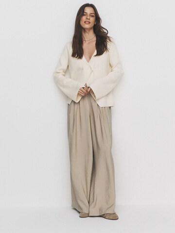 The Set Široký strih Nohavice - Béžová