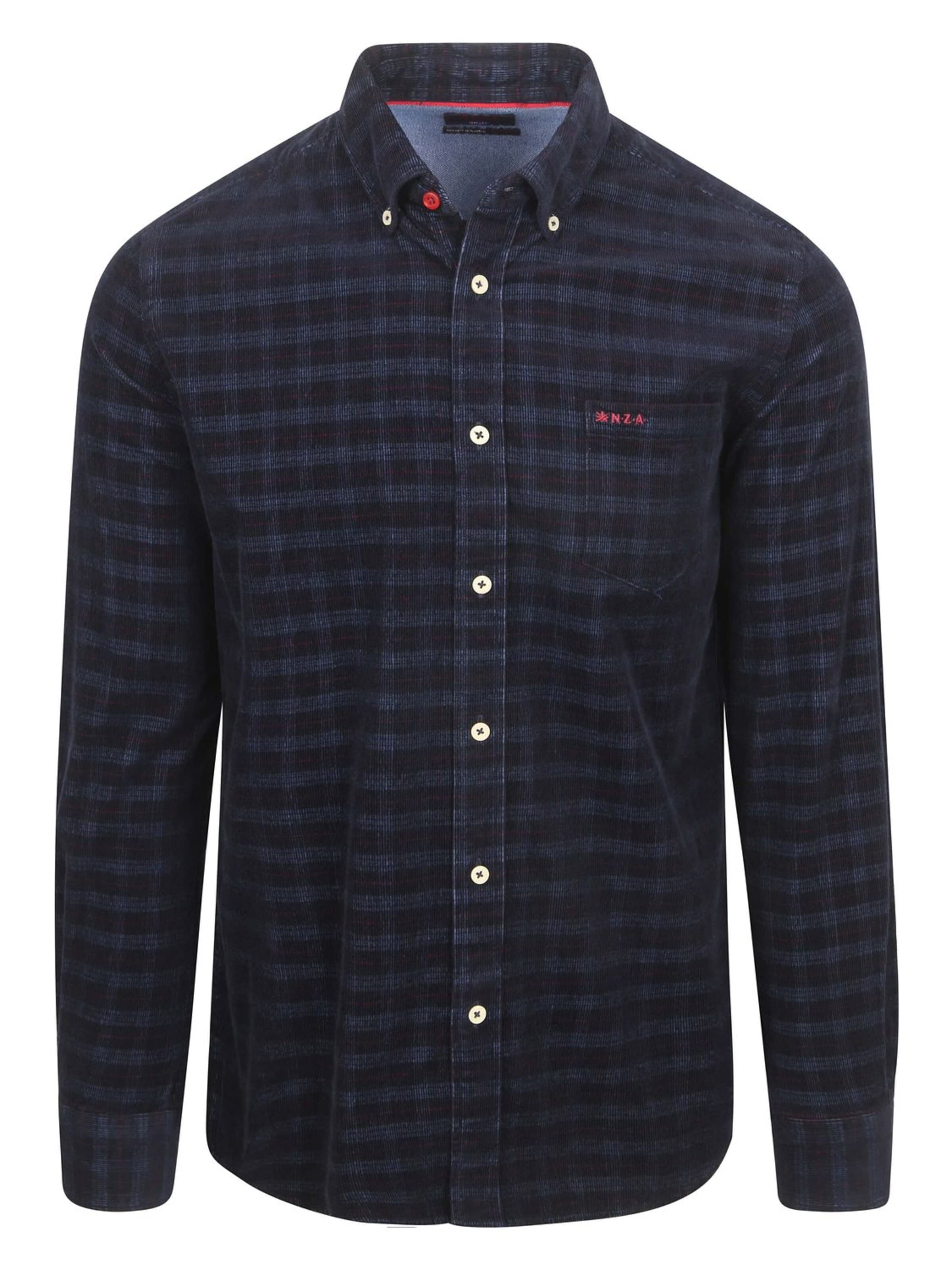 NZA New Zealand Auckland Regular fit Overhemd in Blauw: voorkant
