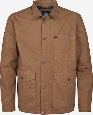 Veste mi-saison Petrol Industries en marron : devant