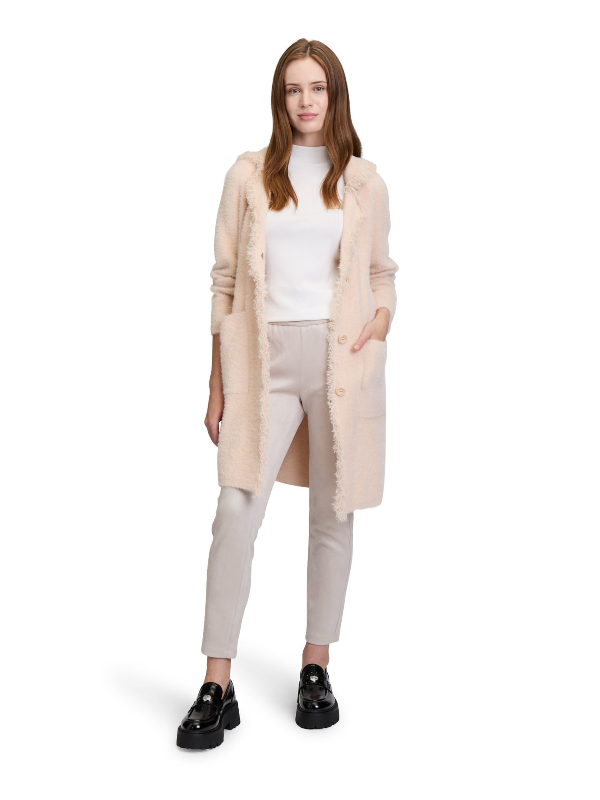 Cartoon Knit cardigan in Beige