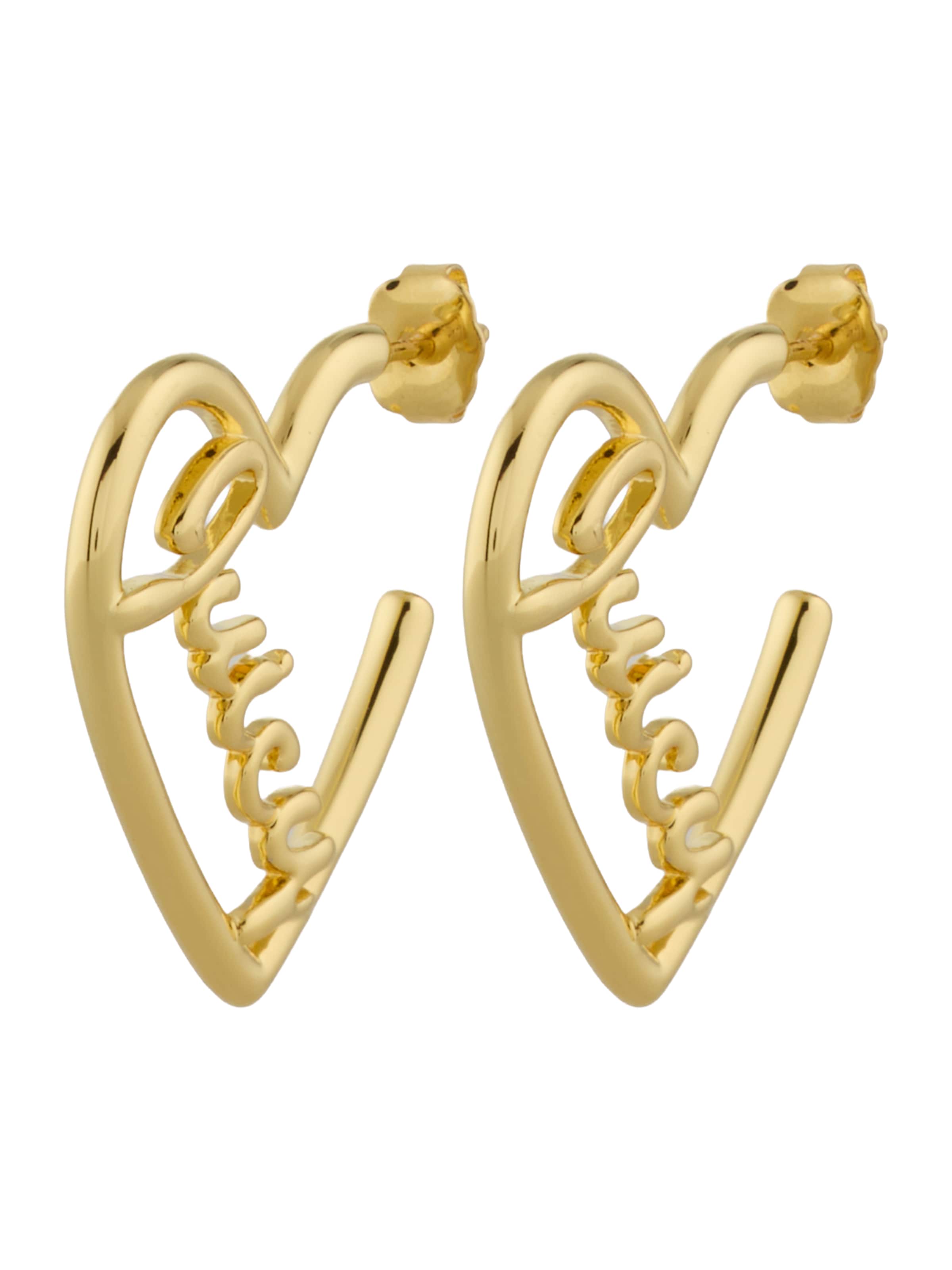 Juicy Couture Oorbellen 'HEART' in de kleur Goud, Productweergave
