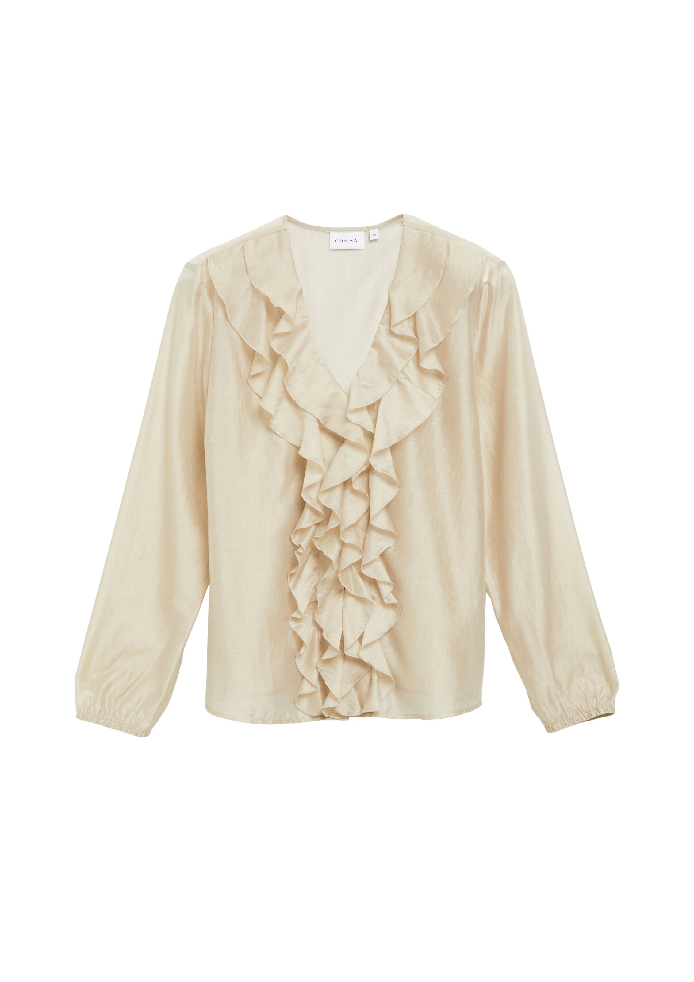 COMMA Bluse in XXS in hellbeige, Produktansicht