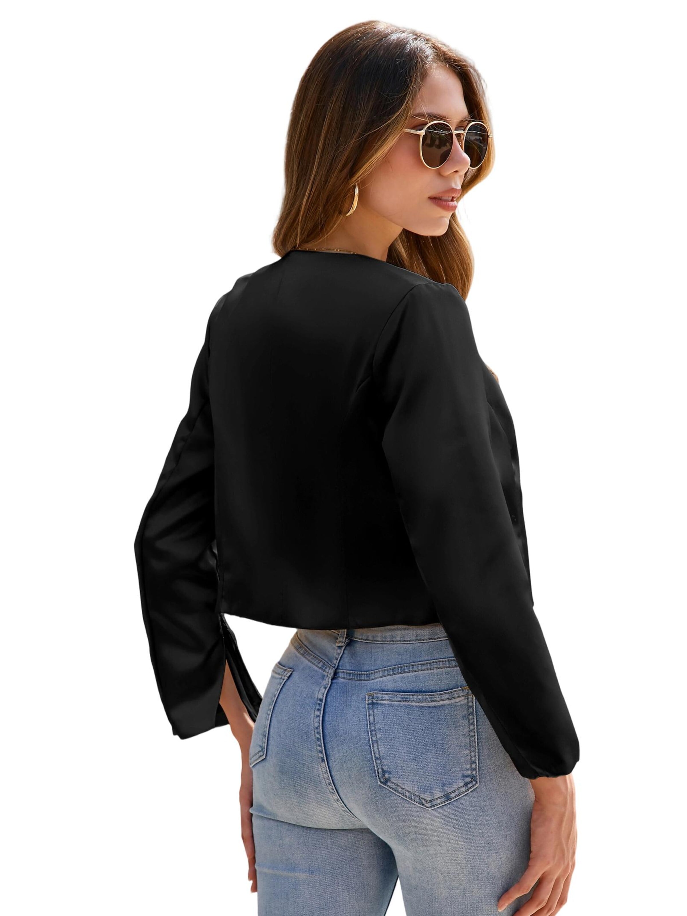 Yesfashion Marynarka w kolorze czarny