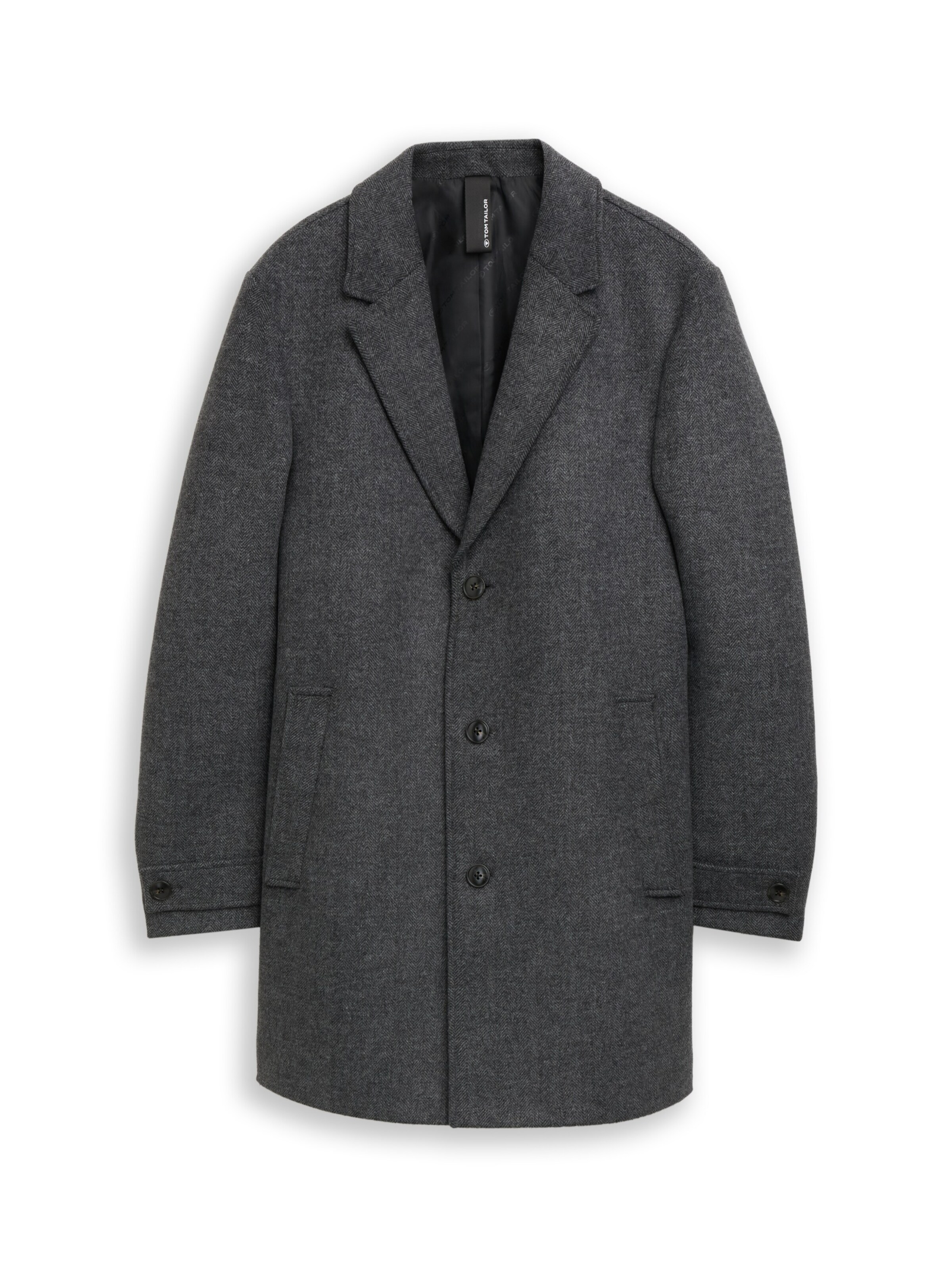 TOM TAILOR Between-Seasons Coat in S in Black, Item view