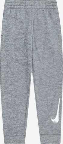 NIKE Tapered Sportbroek in Grijs: voorkant