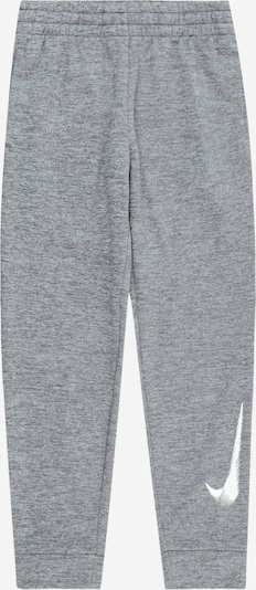 NIKE Workout Pants in mottled grey / White, Item view