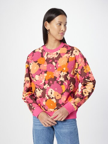 BOSS Sweatshirt 'Elaslogan' in Mixed colors: front