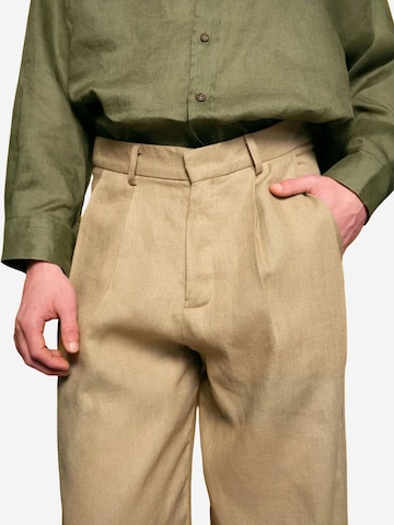Giesto Baggy Pleat-front trousers in Green