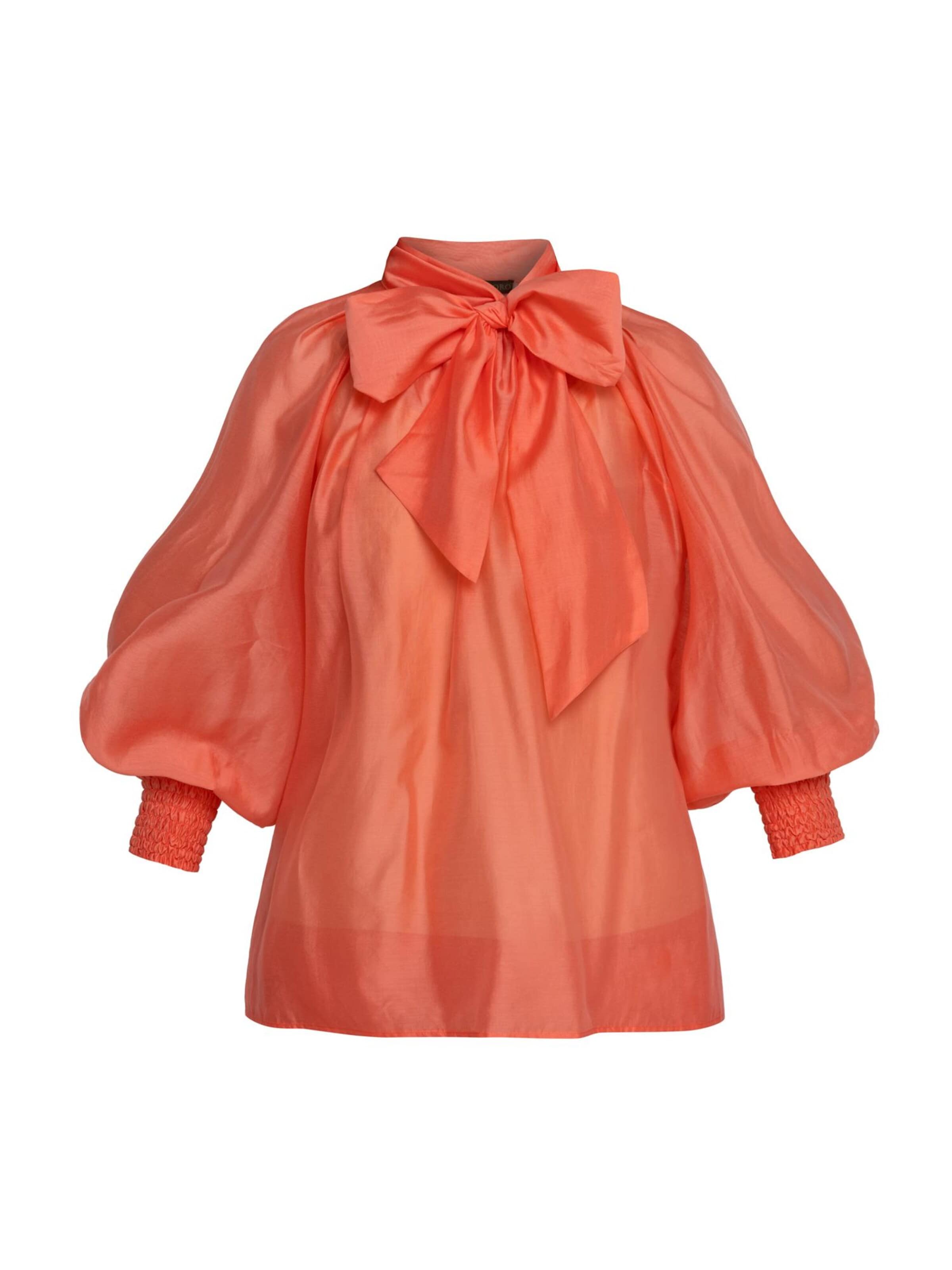 JIORO Bluse 'ESSENTIALS'‌ in Orange: Vorderseite