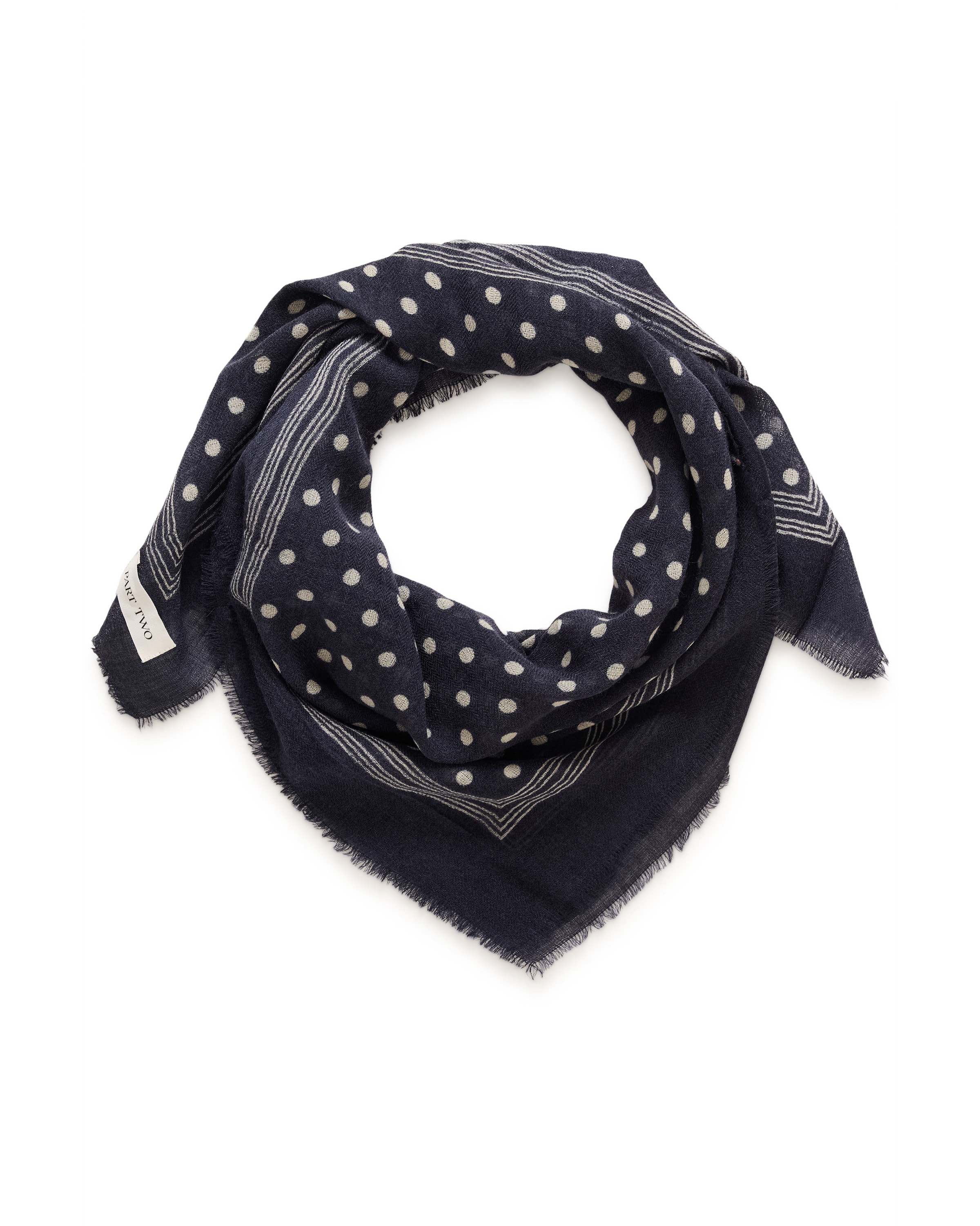 Part Two Doek 'Celesta' in Blauw: voorkant