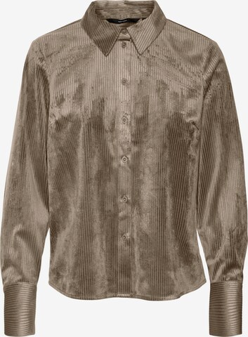 VERO MODA Blouse 'TRIM' in Grijs: voorkant