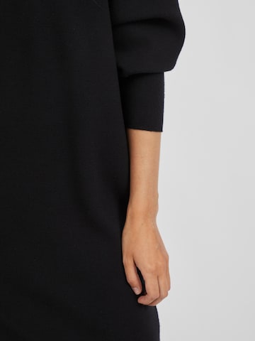 VILA Knitted dress in Black