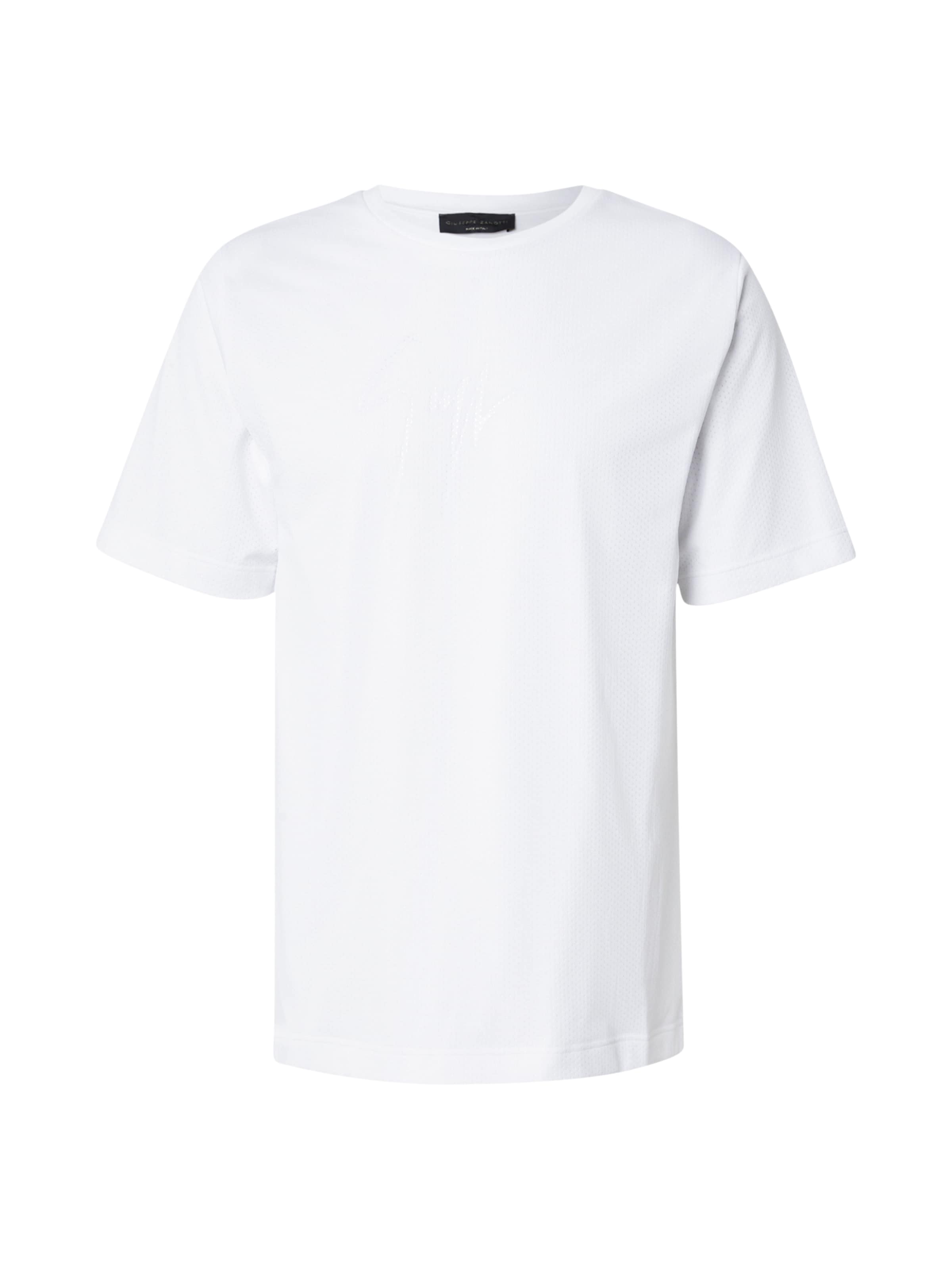 Giuseppe Zanotti Μπλουζάκι 'RTW' σε λευκό: μπροστά