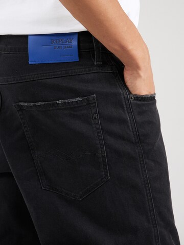 REPLAY Tapered Jeans 'SANDOT' in Black