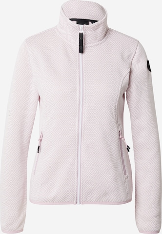 ICEPEAK Athletic Fleece Jacket 'AULTI' in Pink: front