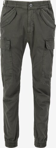 ALPHA INDUSTRIES - Calças cargo 'Airman' em cinzento: frente