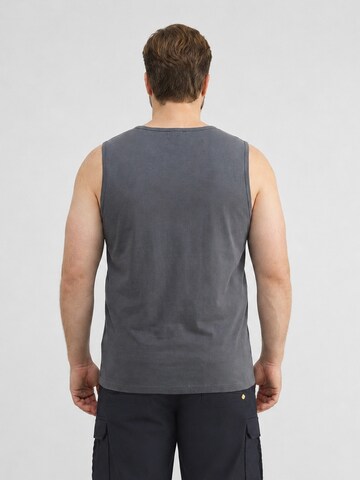 LERROS Sportliches Baumwoll-Tanktop mit O-Neck, große Größen in Grau