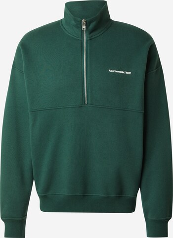 Sweat-shirt Abercrombie & Fitch en vert : devant