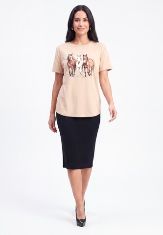 T-shirt usha BLACK LABEL en orange