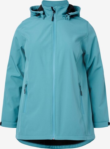 Zizzi Performance Jacket 'Caasta' in Blue: front