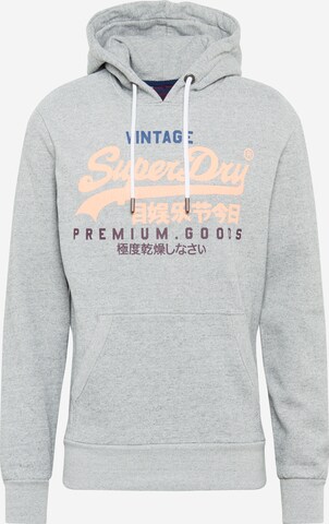 Superdry Sweatshirt in Grijs: voorkant