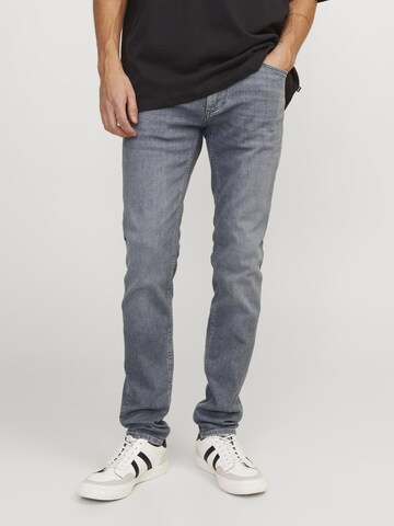JACK & JONES Skinny Jeans 'ILIAM EVAN 694' in Grey: front