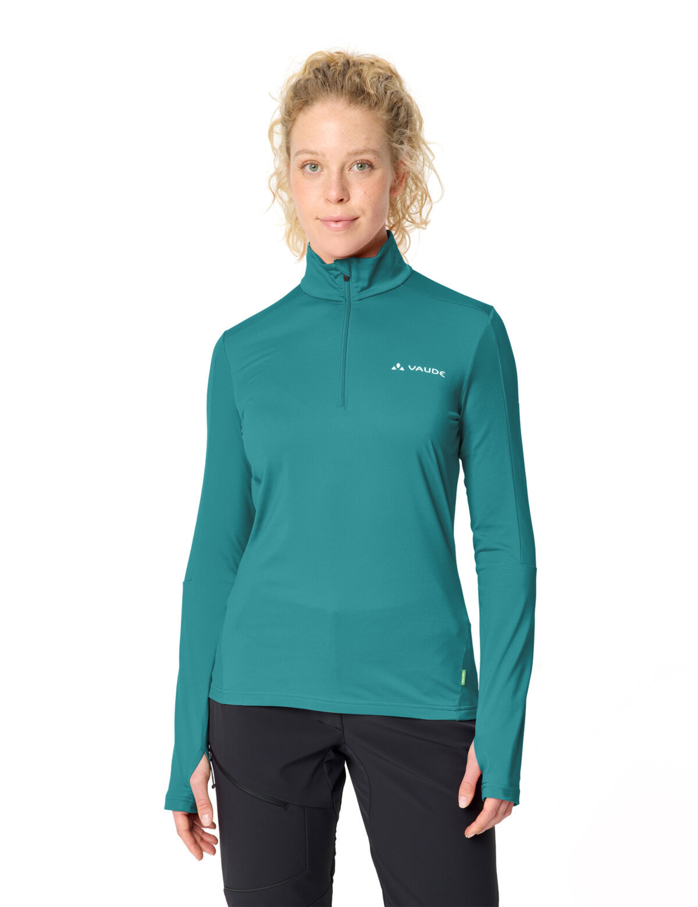 VAUDE Sports sweater 'Livigno' in Blue: front
