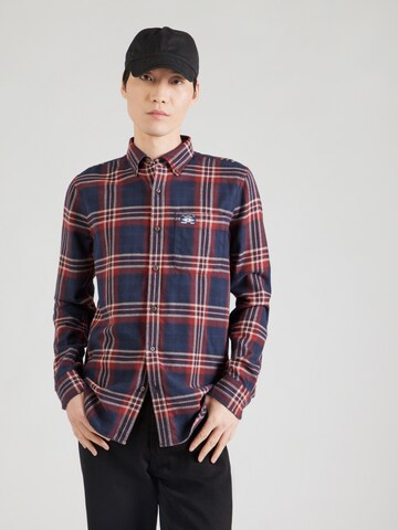Superdry Comfort Fit Skjorte i blå: forside