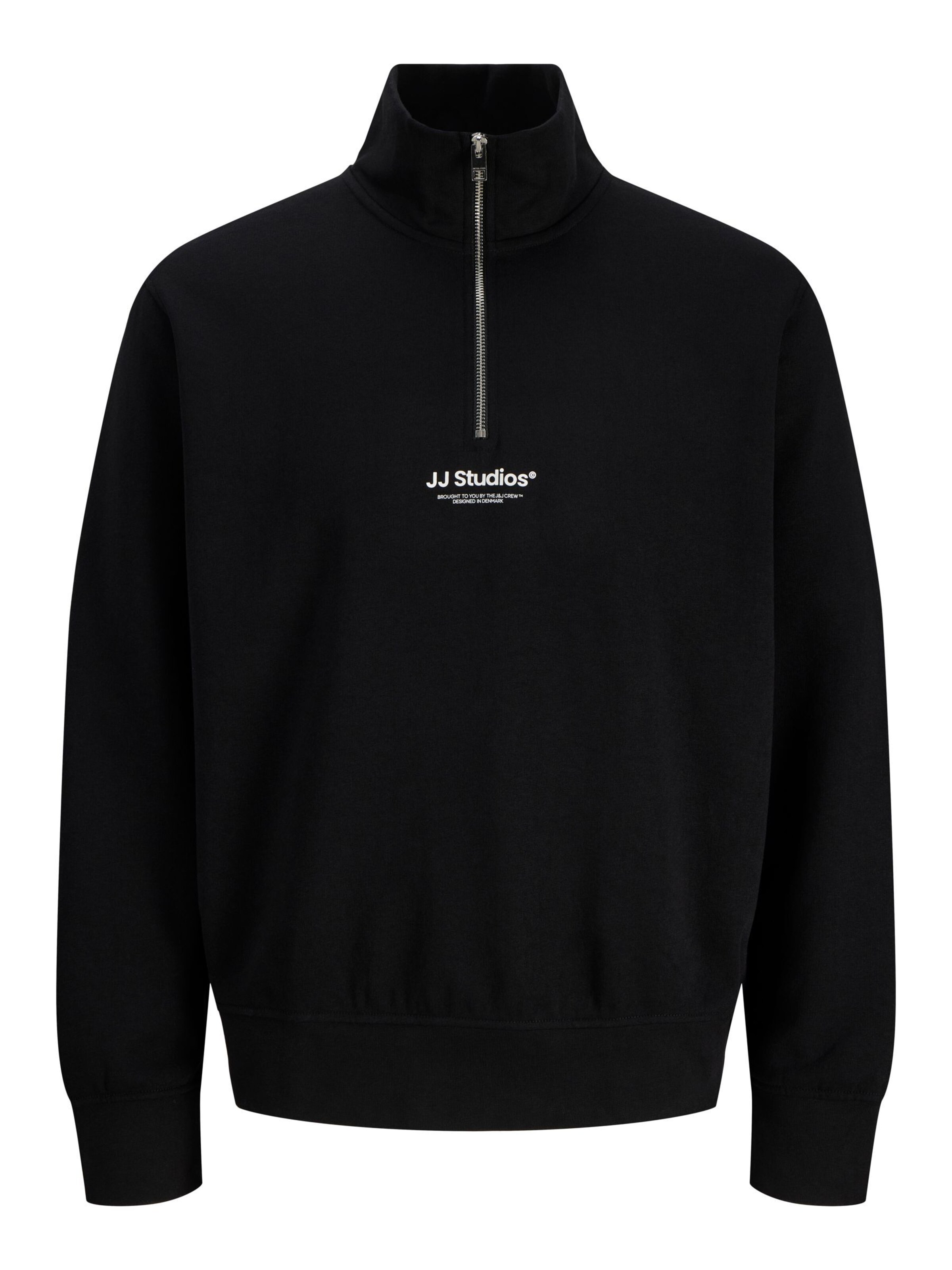 JACK & JONES Sweatshirt 'JJESoho' in Zwart: voorkant