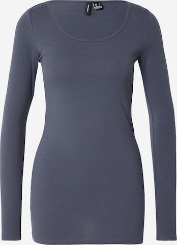 VERO MODA Majica 'VMMaxi My' | modra barva: sprednja stran