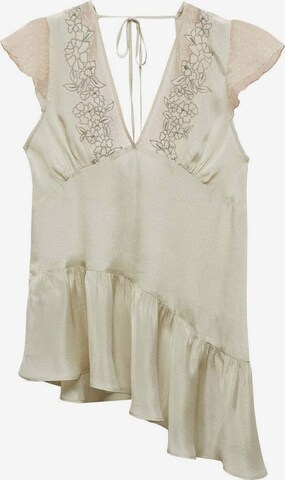 MANGO Blouse 'Sage' in Beige: front