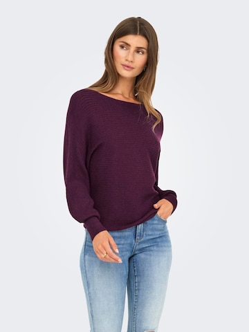 Pull-over 'ONLADALINE' ONLY en rouge : devant