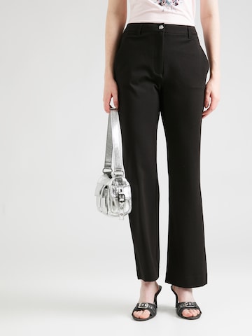 évasé Pantalon 'ZOE' GUESS en noir : devant