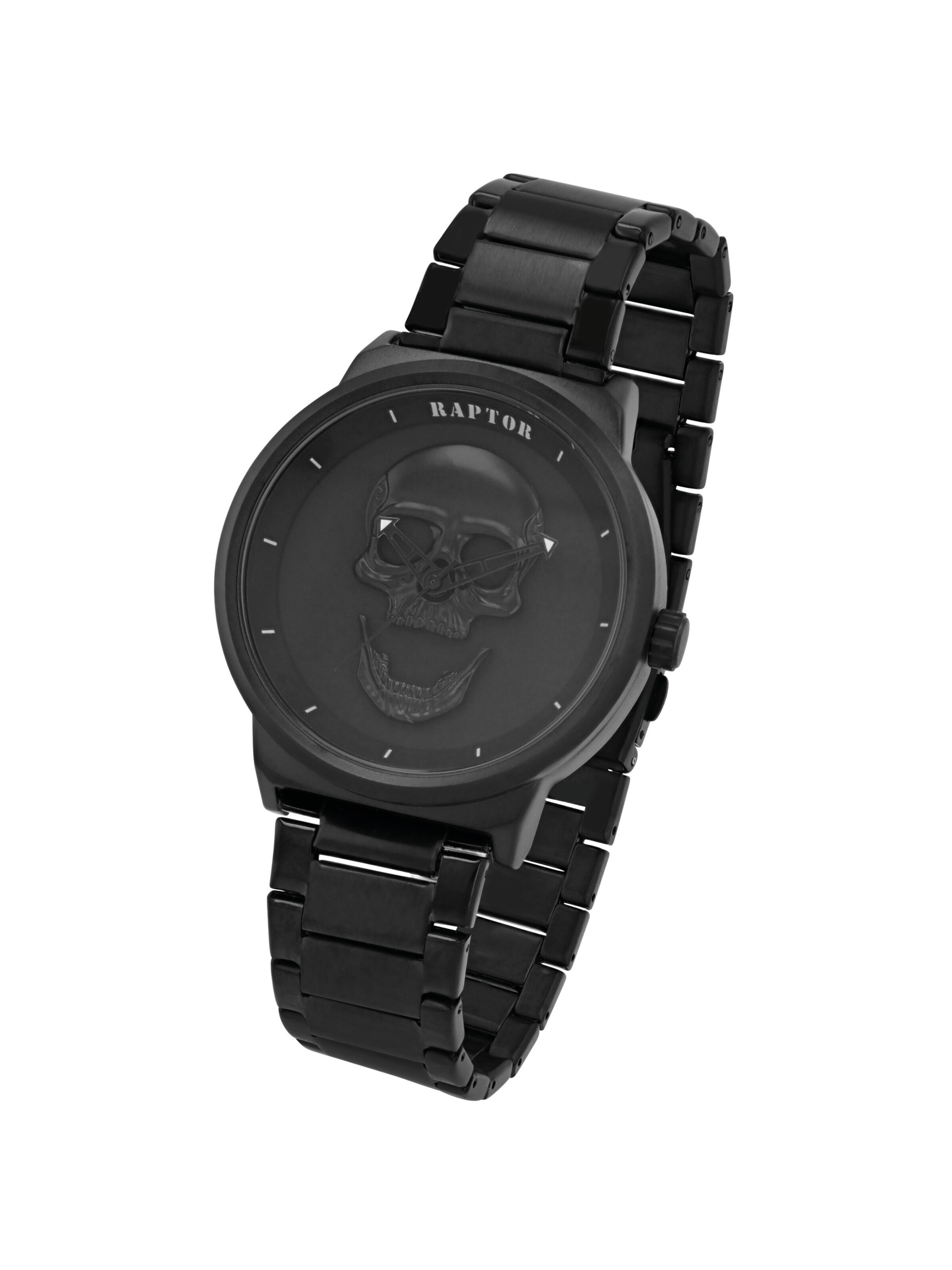 Raptor Analoguhr 'Jano, 3 ATM'‌‌‌‌‌‌‌‌‌‌ in Schwarz: Vorderseite