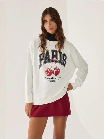 Hiccup Sweatshirt in Wit: voorkant