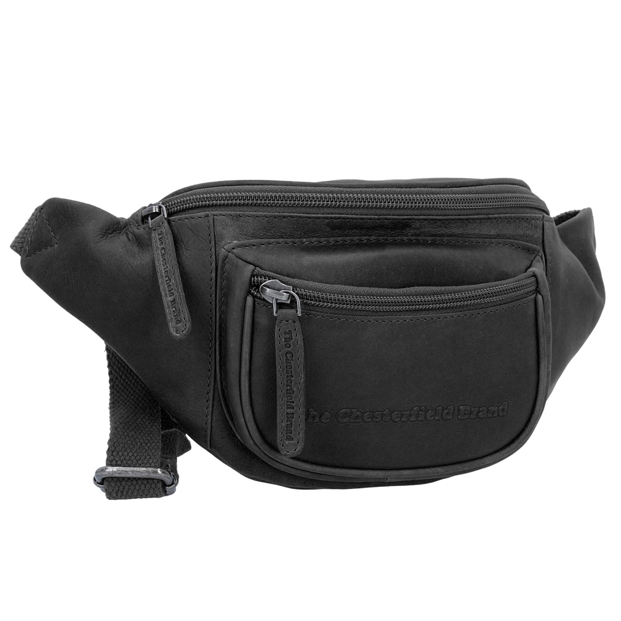 The Chesterfield Brand Fanny Pack 'Wax Pull Up Jack' in Black