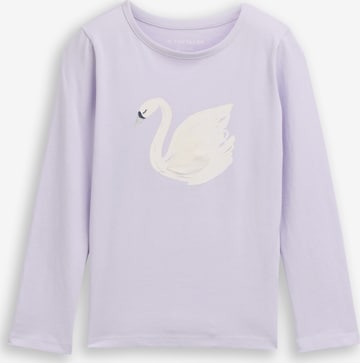 purpurinė TOM TAILOR Marškinėliai: priekis