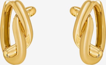 Sofia Milani Ohrringe 'Curved' in Gold: Vorderseite