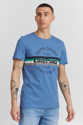 BLEND T-Shirt 'ADAMUS' in Blau: predná strana