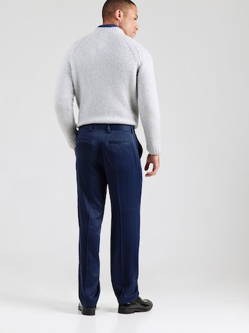 HUGO regular Bukser med fals 'Teagan231X' i blå: tilbage