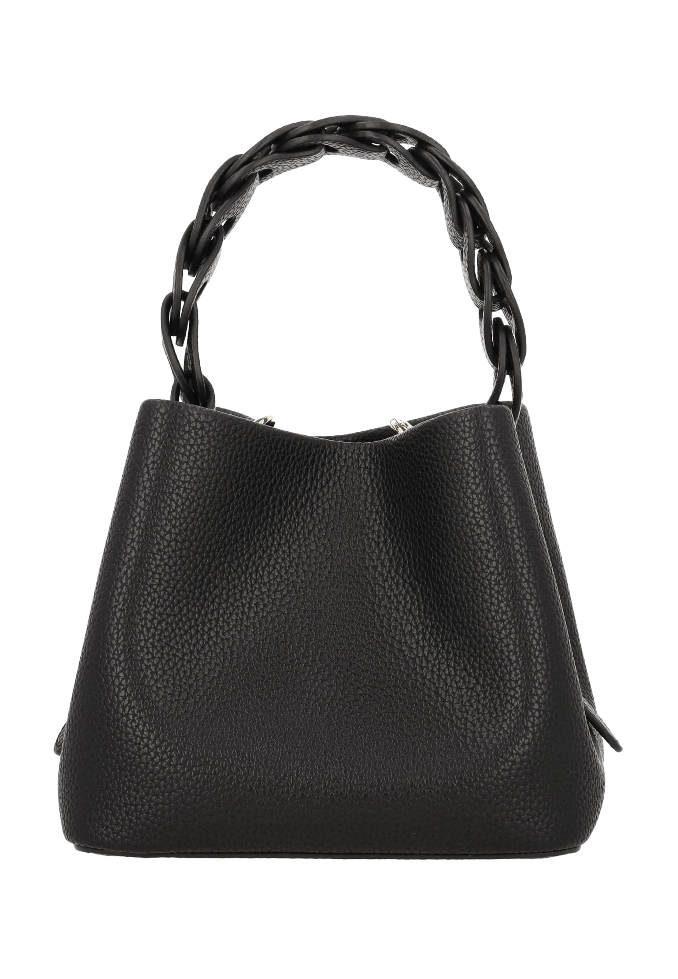 Poche ventrale Usha en noir : devant