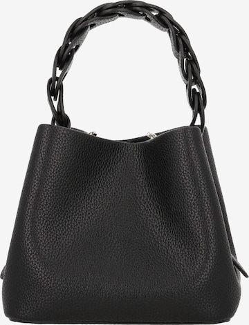 Poche ventrale Usha en noir : devant