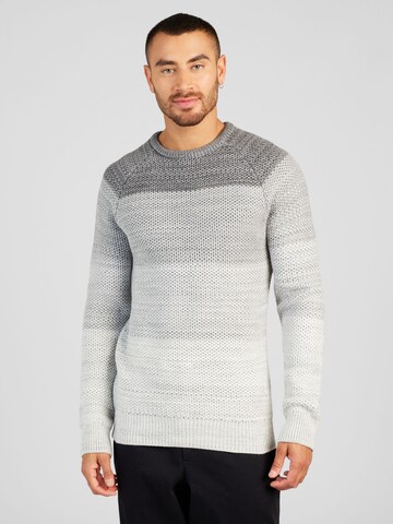 ABOUT YOU Sweater 'Thilo' in Grey: front