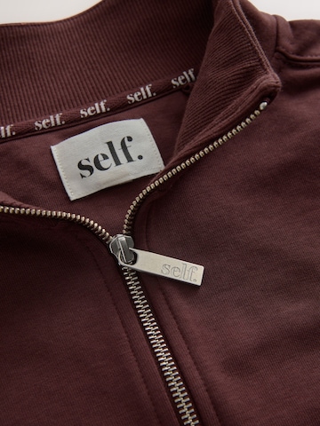 self. Sweat jacket in Brown