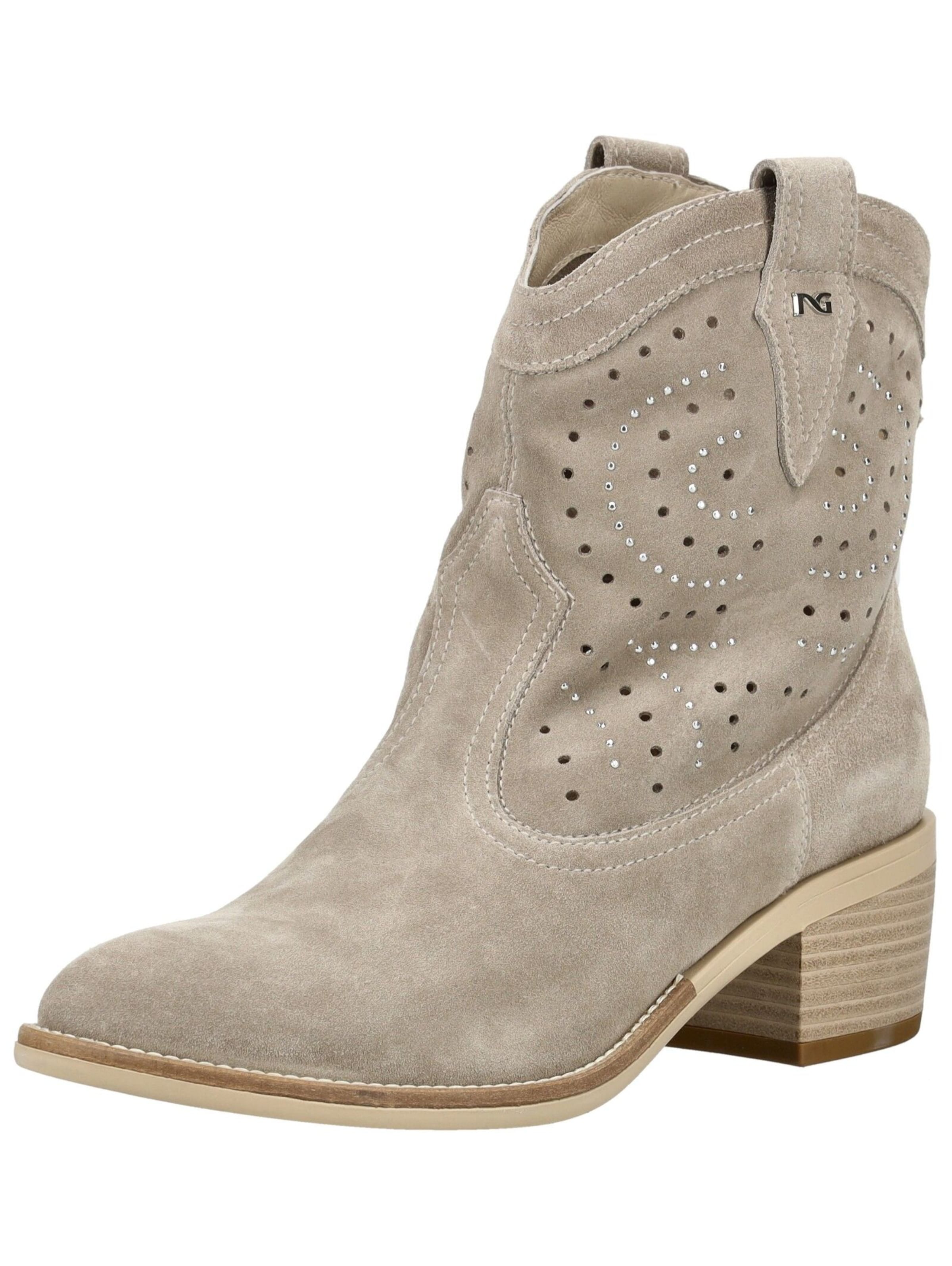 Bottines Nero Giardini en beige : devant