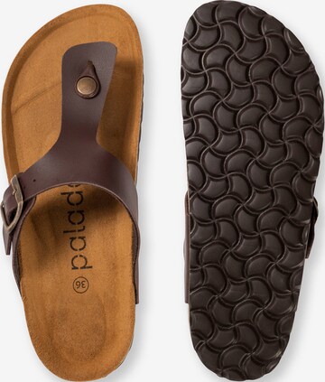 Palado T-Bar Sandals 'Kos' in Brown