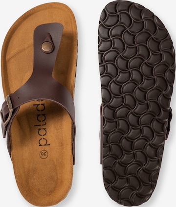 Palado T-Bar Sandals 'Kos' in Brown