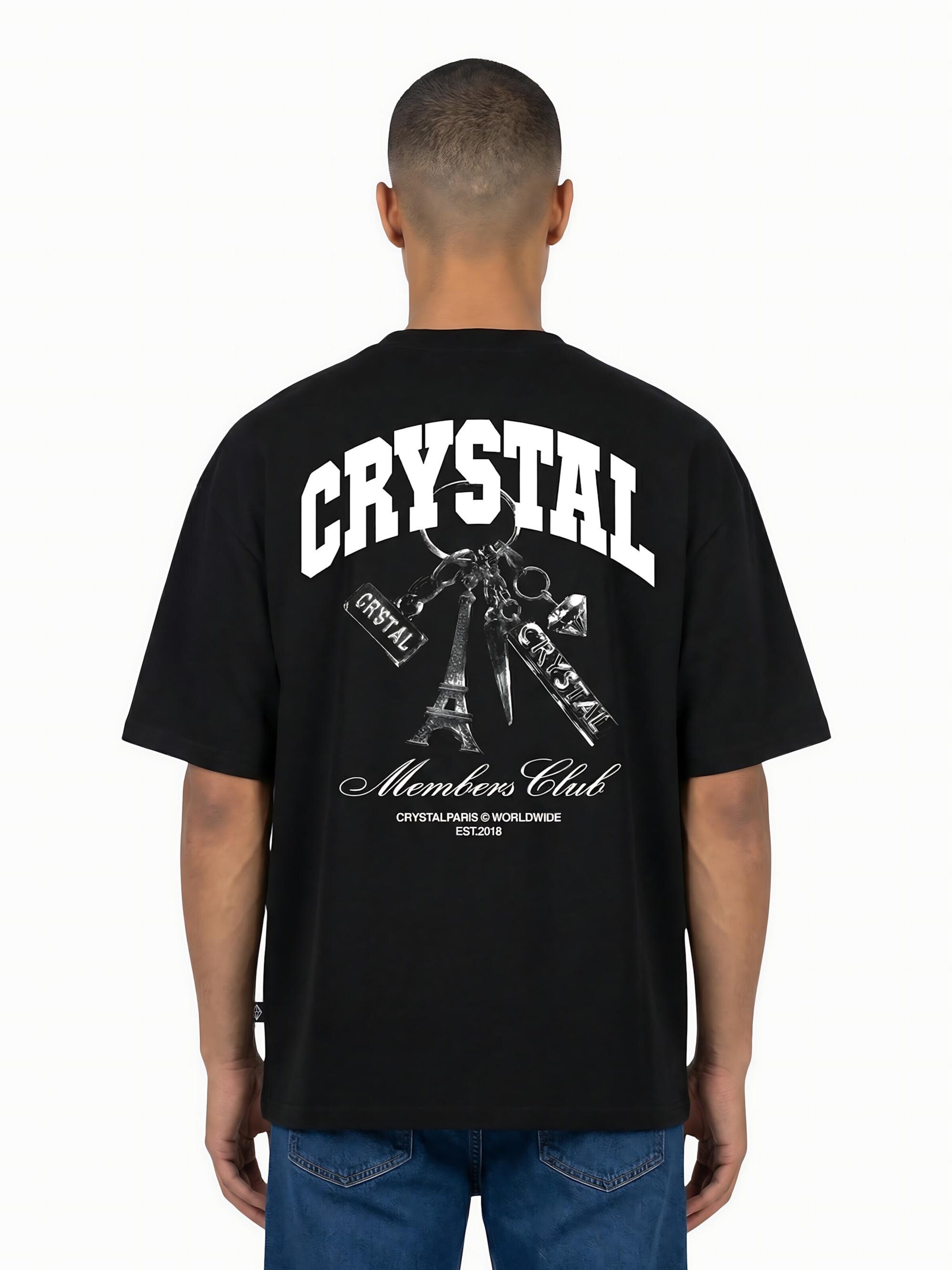 Crystal Paris Shirt 'Keys'‌‌‌‌‌‌‌‌ in Schwarz