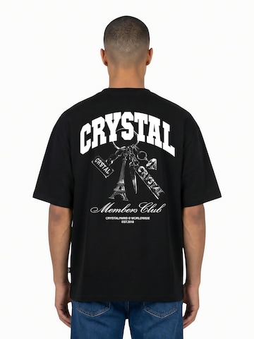 Crystal Paris Shirt 'Keys' in Zwart: voorkant