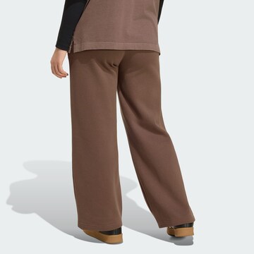 Wide leg Pantaloni 'Essentials' de la ADIDAS ORIGINALS pe maro